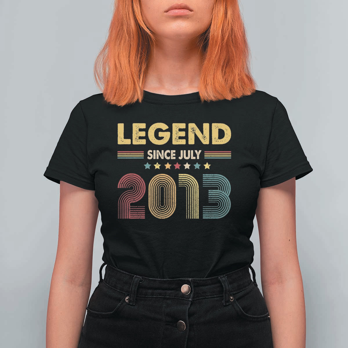 July 13th Birthday T Shirt For Women Legends Since July 2013 Retro Bday