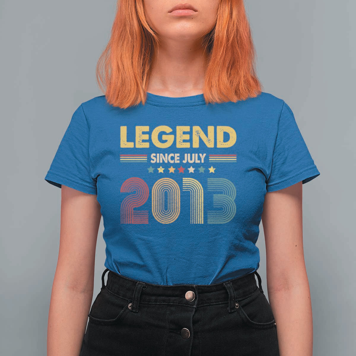 July 13th Birthday T Shirt For Women Legends Since July 2013 Retro Bday