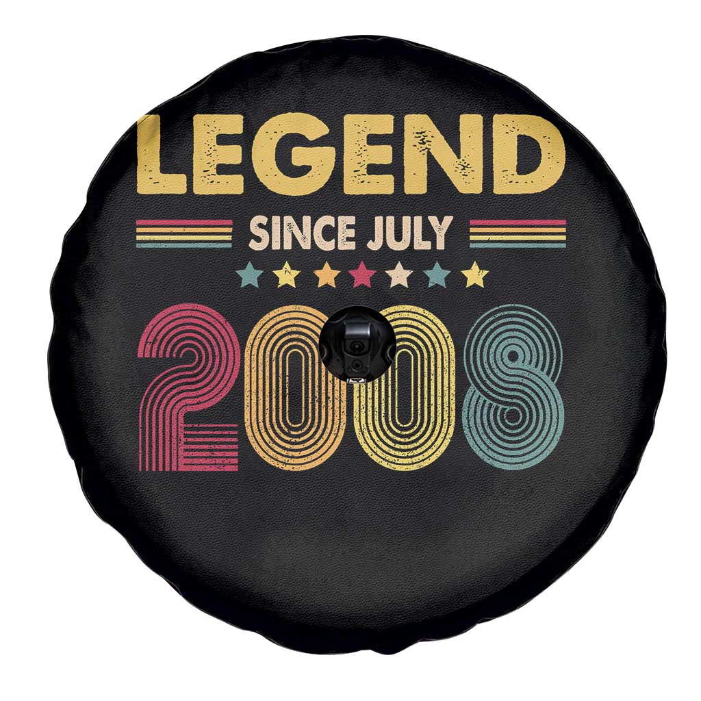 July 18th Birthday Spare Tire Cover Legends Since July 2008 Retro Bday