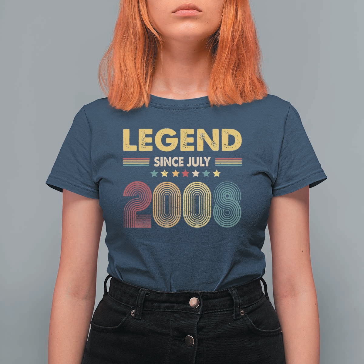 July 18th Birthday T Shirt For Women Legends Since July 2008 Retro Bday