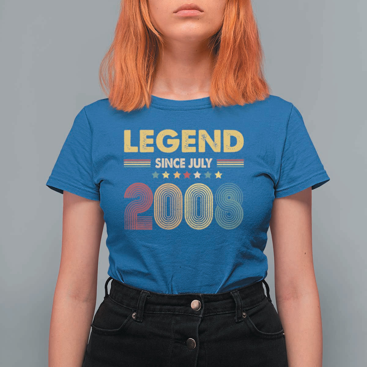 July 18th Birthday T Shirt For Women Legends Since July 2008 Retro Bday