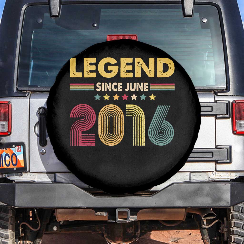 June 10th Birthday Spare Tire Cover Legends Since June 2016 Retro Bday