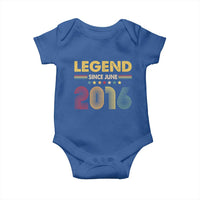June 10th Birthday Baby Onesie Legends Since June 2016 Retro Bday
