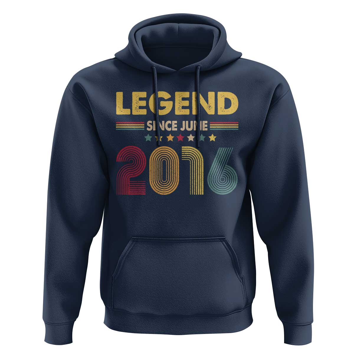 June 10th Birthday Hoodie Legends Since June 2016 Retro Bday