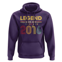 June 10th Birthday Hoodie Legends Since June 2016 Retro Bday