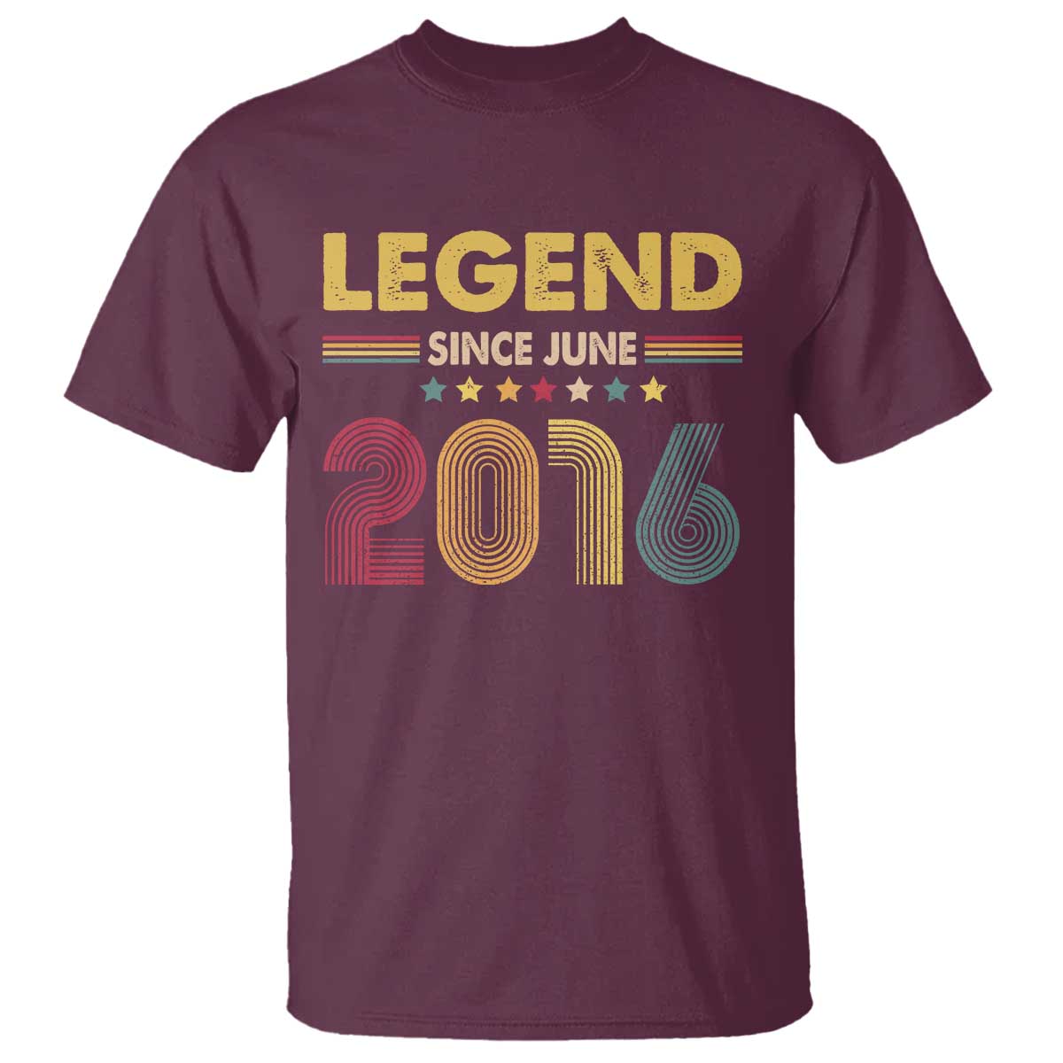 June 10th Birthday T Shirt Legends Since June 2016 Retro Bday