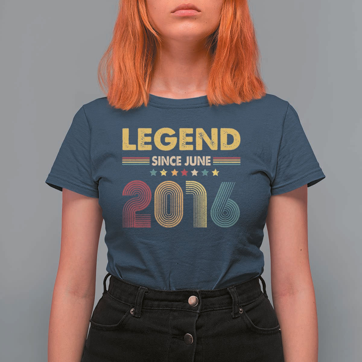 June 10th Birthday T Shirt For Women Legends Since June 2016 Retro Bday