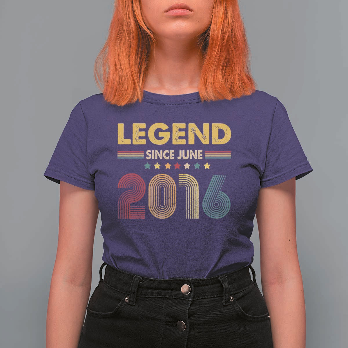 June 10th Birthday T Shirt For Women Legends Since June 2016 Retro Bday
