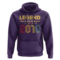 June 16th Birthday Hoodie Legends Since June 2010 Retro Bday