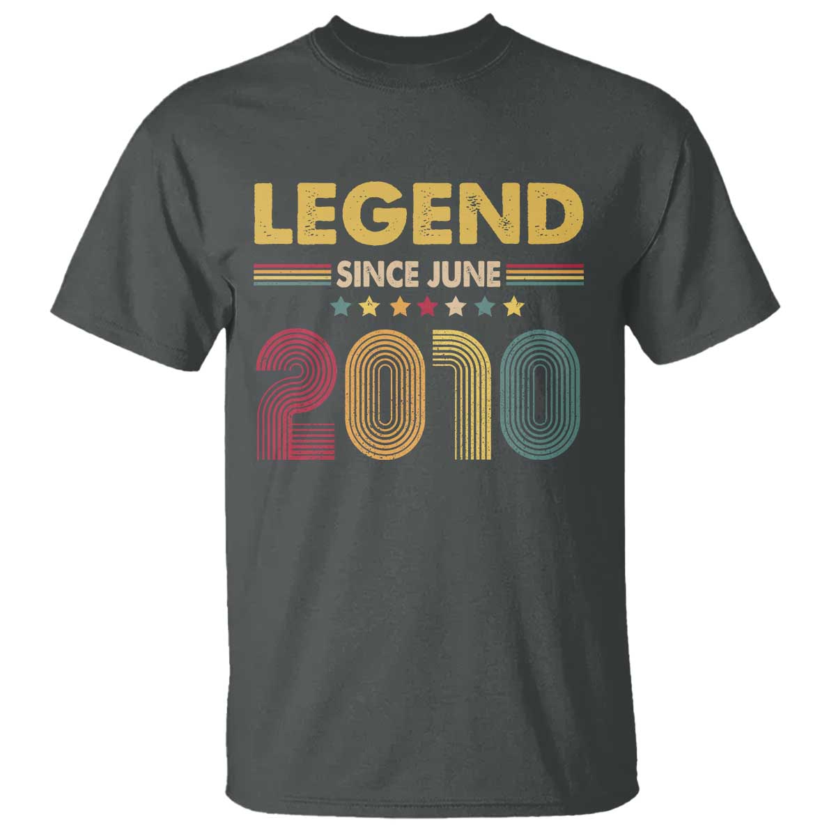 June 16th Birthday T Shirt Legends Since June 2010 Retro Bday