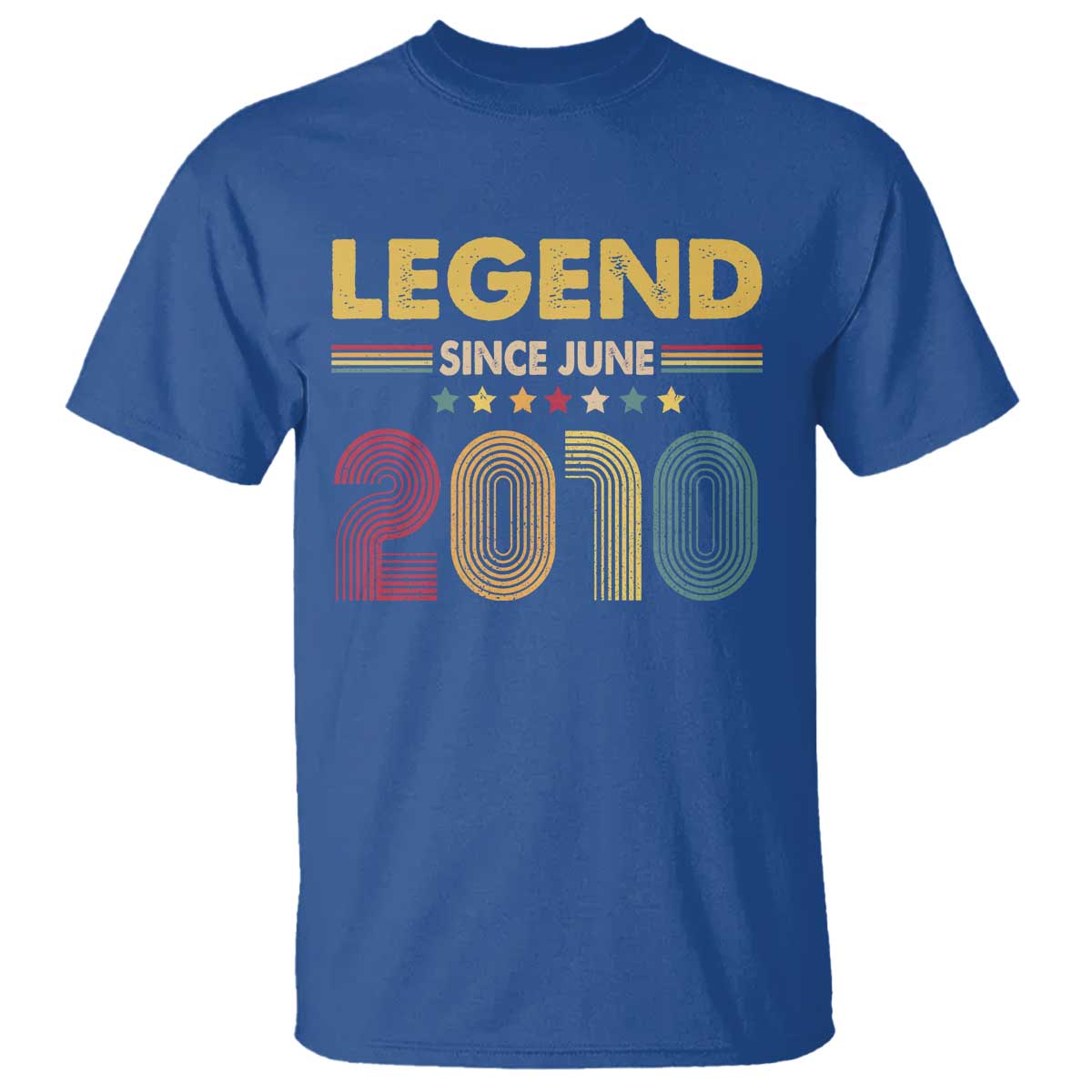 June 16th Birthday T Shirt Legends Since June 2010 Retro Bday