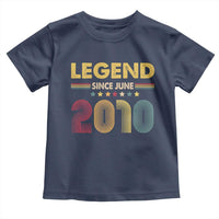 June 16th Birthday Toddler T Shirt Legends Since June 2010 Retro Bday