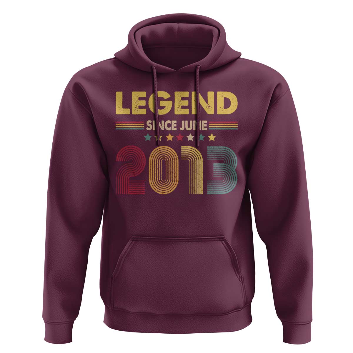 June 13th Birthday Hoodie Legends Since June 2013 Retro Bday