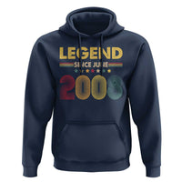 June 18th Birthday Hoodie Legends Since June 2008 Retro Bday