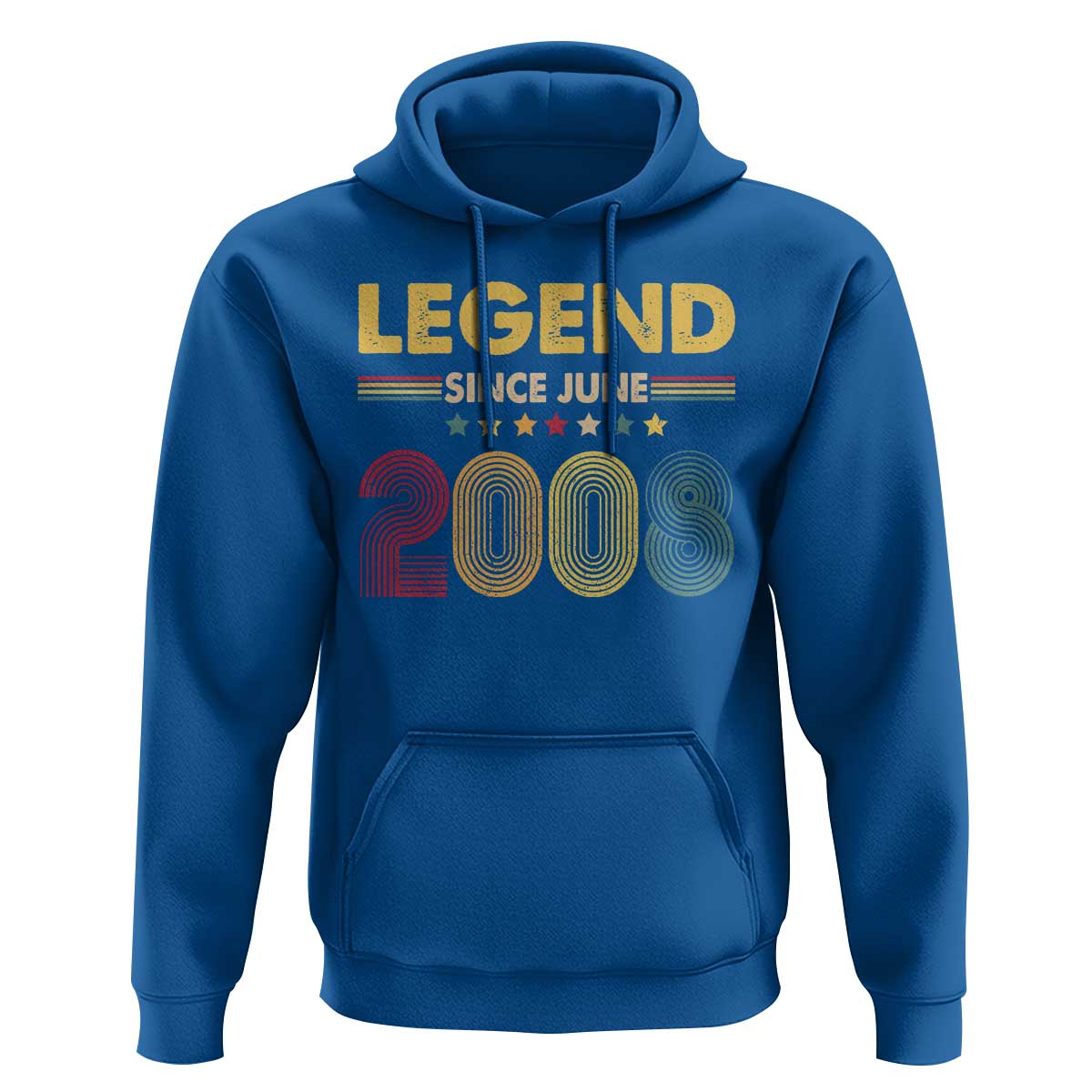 June 18th Birthday Hoodie Legends Since June 2008 Retro Bday