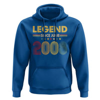 June 18th Birthday Hoodie Legends Since June 2008 Retro Bday