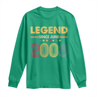 June 18th Birthday Long Sleeve Shirt Legends Since June 2008 Retro Bday