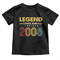 June 18th Birthday Toddler T Shirt Legends Since June 2008 Retro Bday