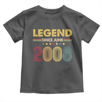 June 18th Birthday Toddler T Shirt Legends Since June 2008 Retro Bday