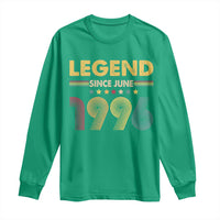 June 30th Birthday Long Sleeve Shirt Legends Since June 1996 Retro Bday