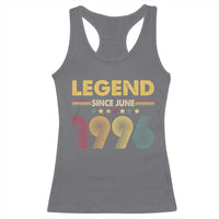 June 30th Birthday Racerback Tank Top Legends Since June 1996 Retro Bday