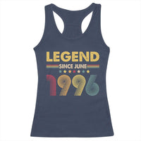 June 30th Birthday Racerback Tank Top Legends Since June 1996 Retro Bday
