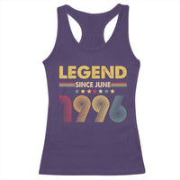 June 30th Birthday Racerback Tank Top Legends Since June 1996 Retro Bday