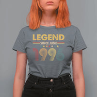 June 30th Birthday T Shirt For Women Legends Since June 1996 Retro Bday
