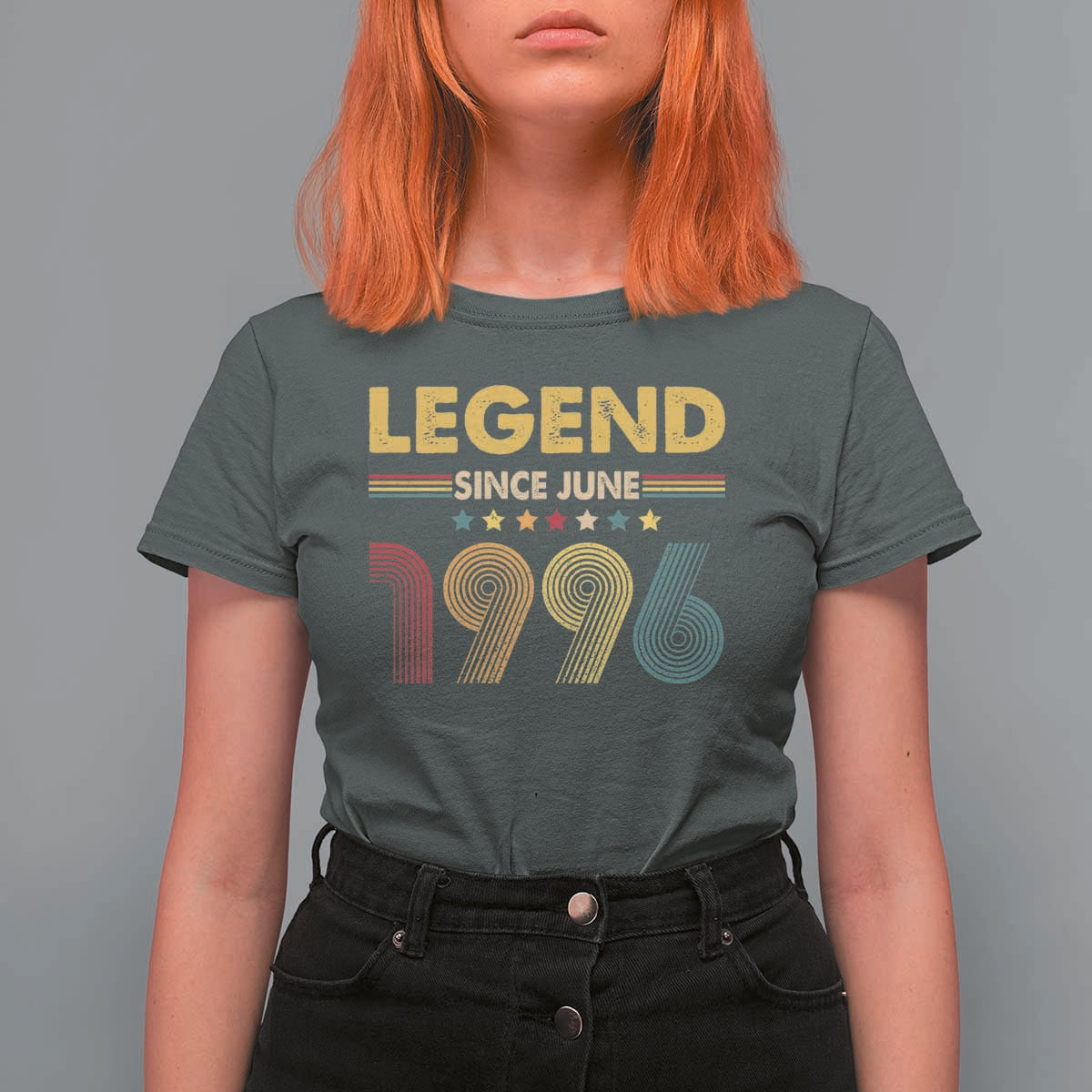 June 30th Birthday T Shirt For Women Legends Since June 1996 Retro Bday