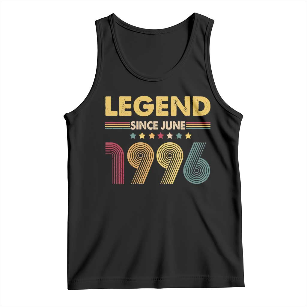 June 30th Birthday Tank Top Legends Since June 1996 Retro Bday