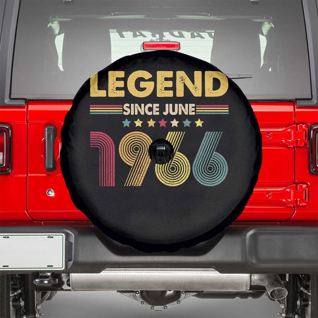 June 60th Birthday Spare Tire Cover Legends Since June 1966 Retro Bday