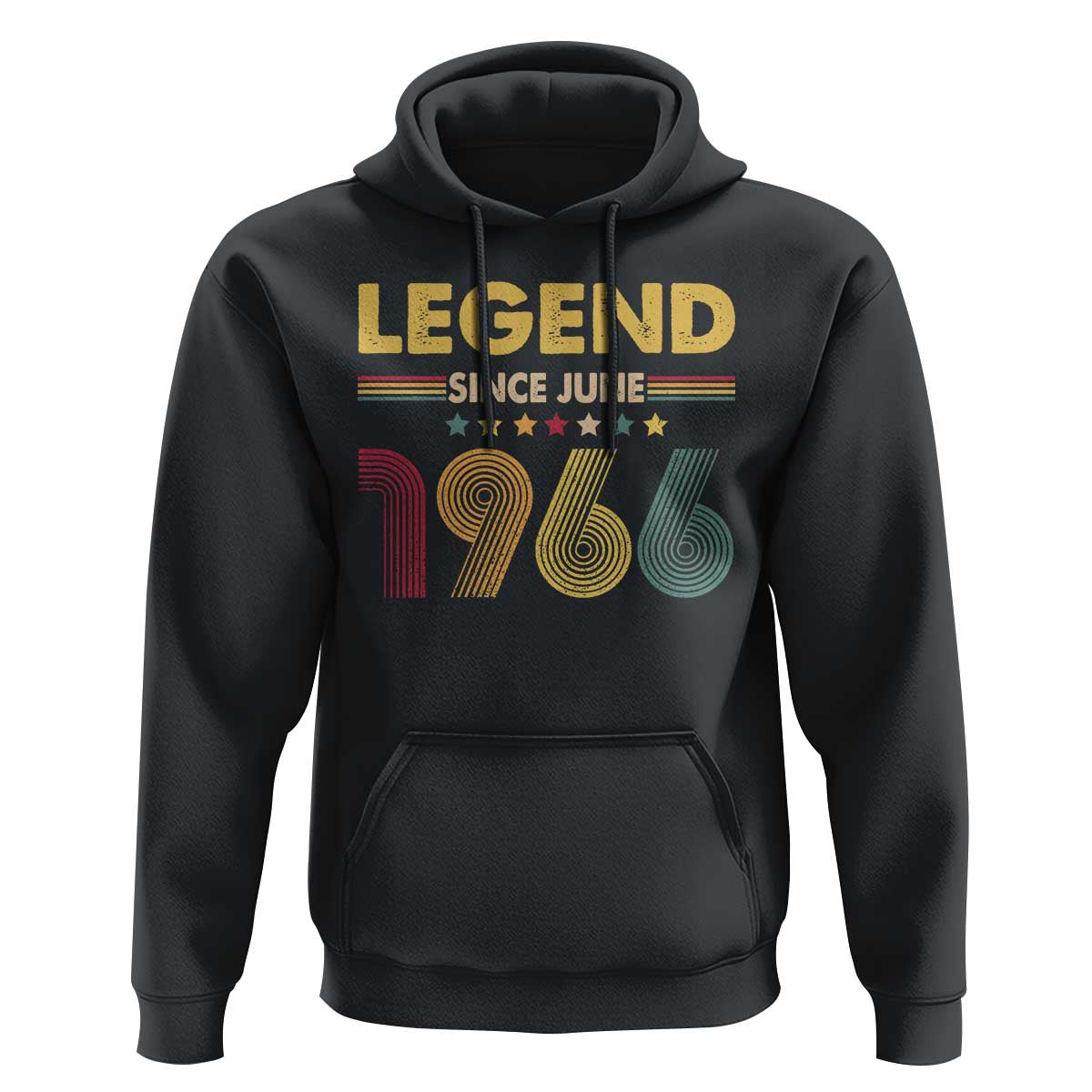 June 60th Birthday Hoodie Legends Since June 1966 Retro Bday