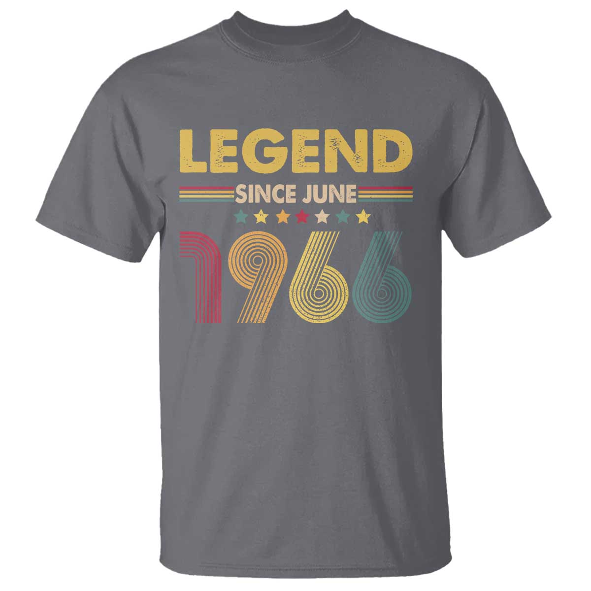 June 60th Birthday T Shirt Legends Since June 1966 Retro Bday