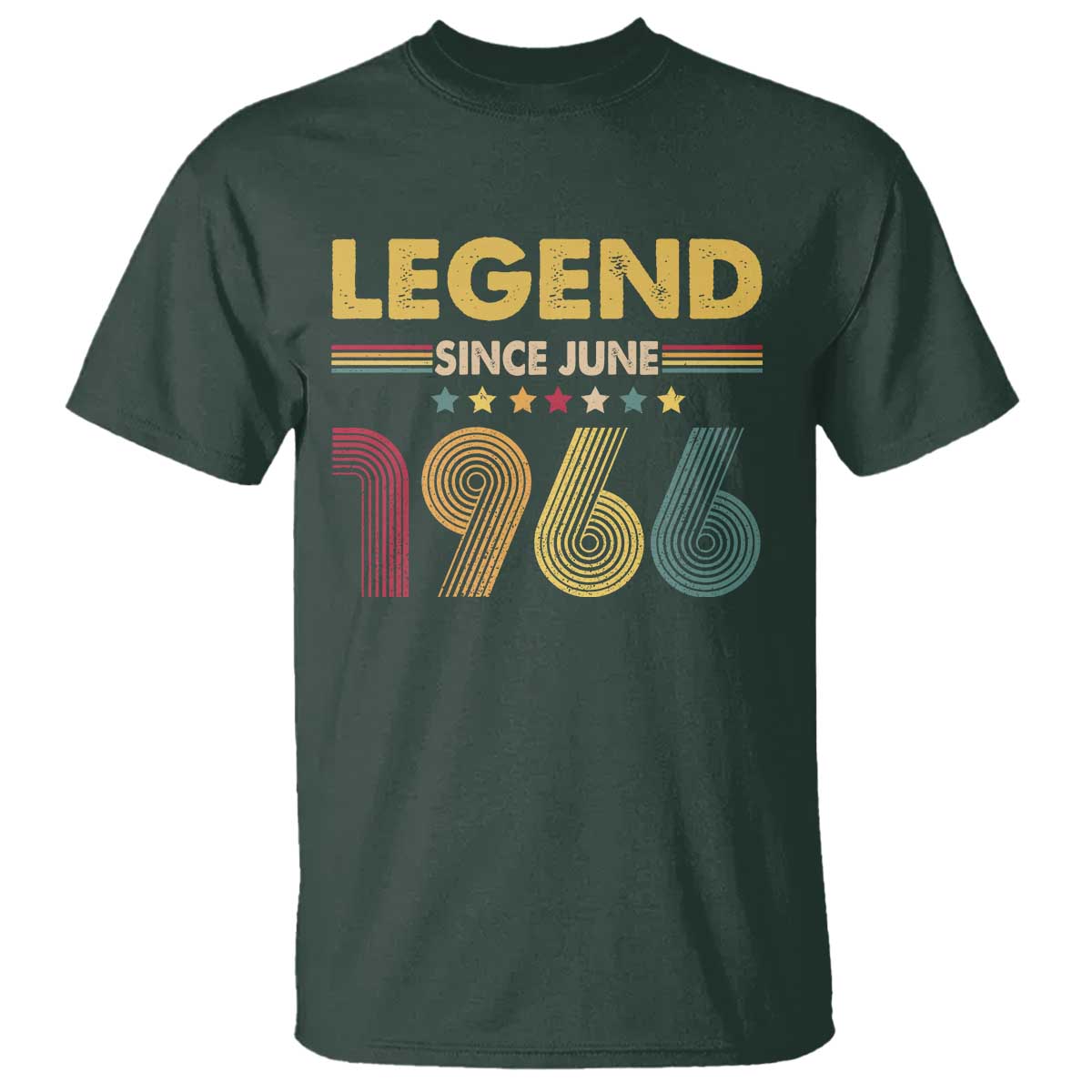 June 60th Birthday T Shirt Legends Since June 1966 Retro Bday