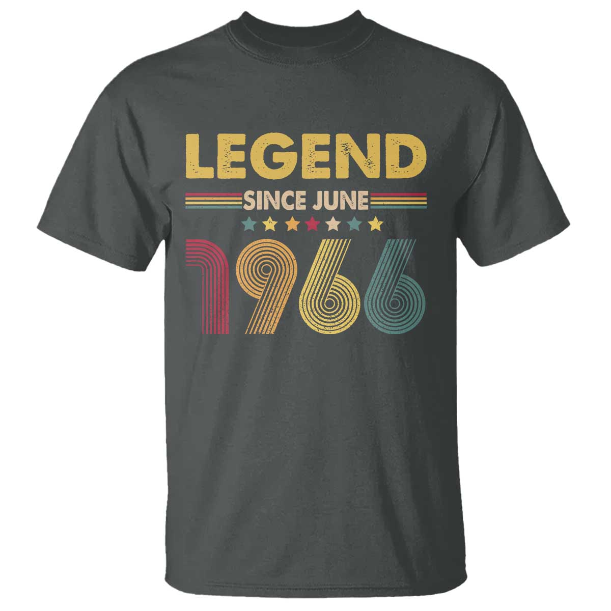 June 60th Birthday T Shirt Legends Since June 1966 Retro Bday