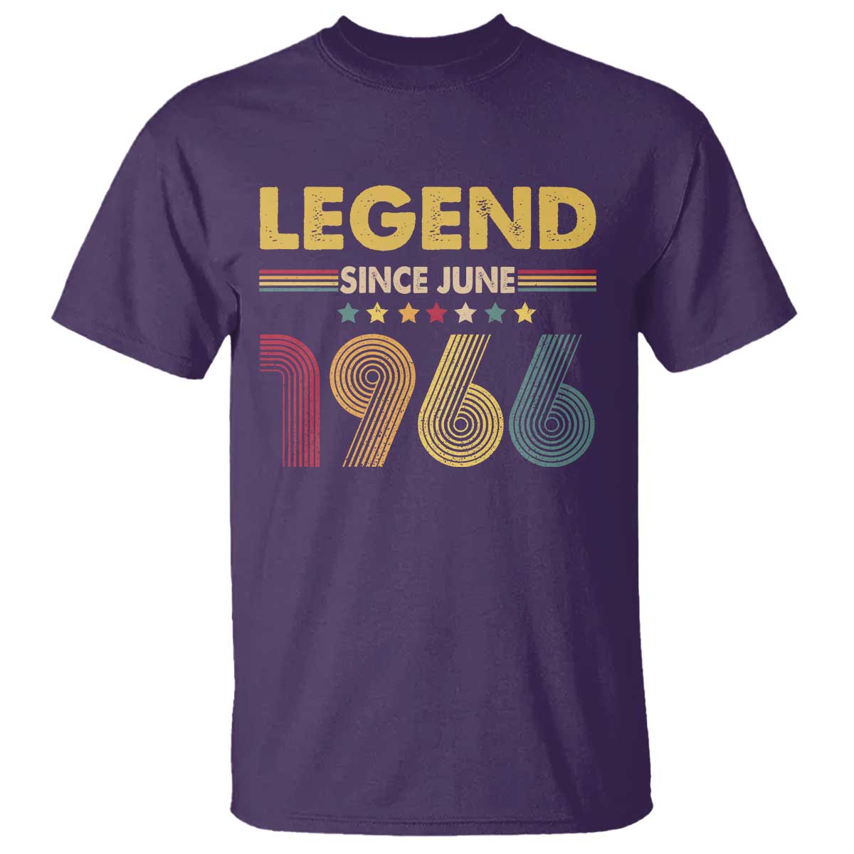 June 60th Birthday T Shirt Legends Since June 1966 Retro Bday