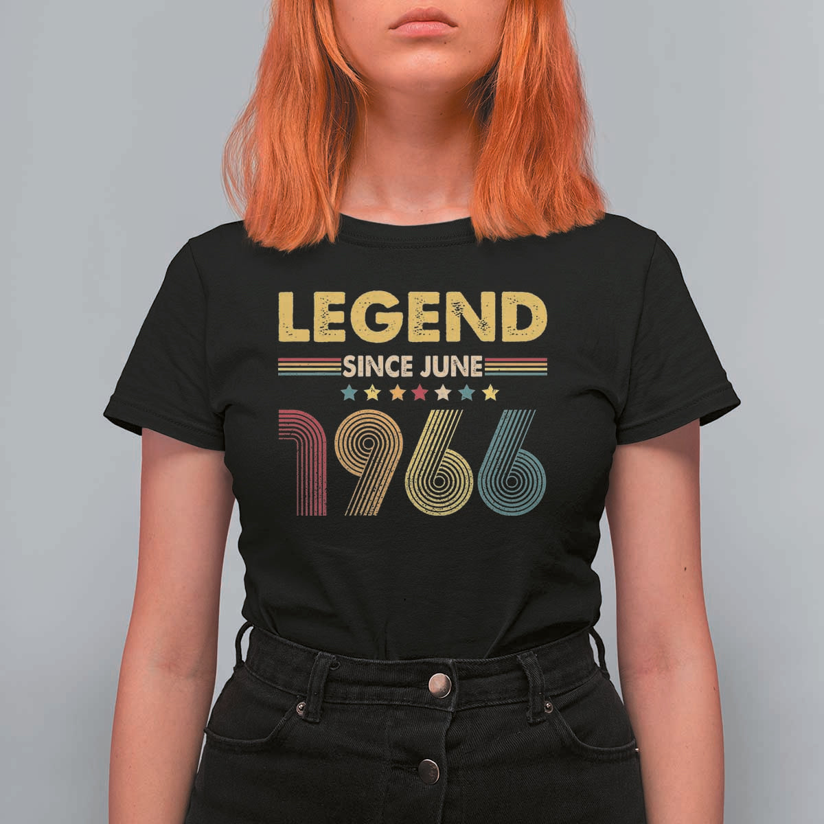 June 60th Birthday T Shirt For Women Legends Since June 1966 Retro Bday