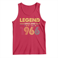 June 60th Birthday Tank Top Legends Since June 1966 Retro Bday