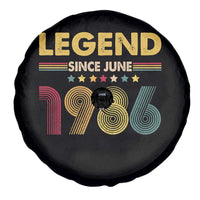 June 40th Birthday Spare Tire Cover Legends Since June 1986 Retro Bday