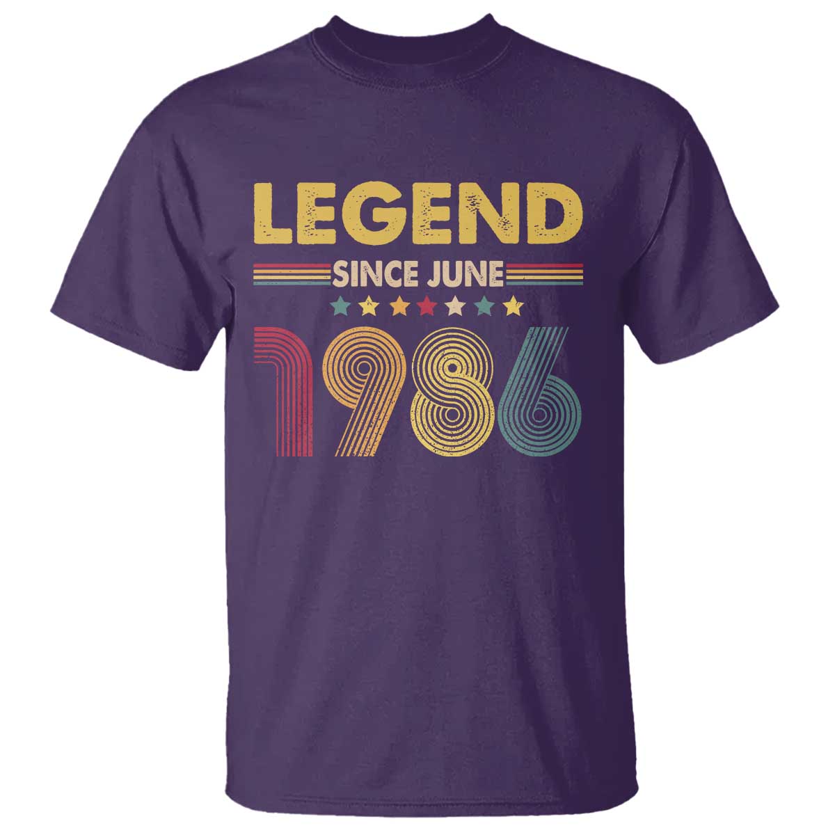 June 40th Birthday T Shirt Legends Since June 1986 Retro Bday