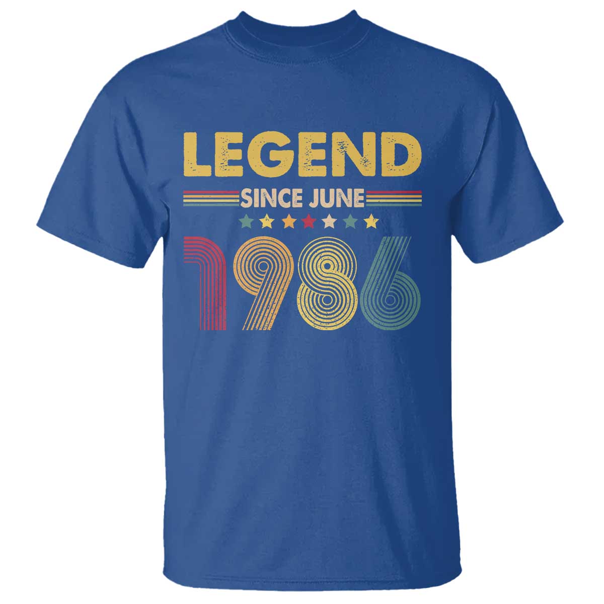 June 40th Birthday T Shirt Legends Since June 1986 Retro Bday