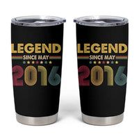 May 10th Birthday Tumbler Cup Legends Since May 2016 Retro Bday