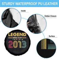 May 13th Birthday Spare Tire Cover Legends Since May 2013 Retro Bday