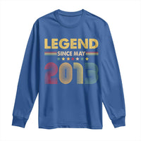 May 13th Birthday Long Sleeve Shirt Legends Since May 2013 Retro Bday