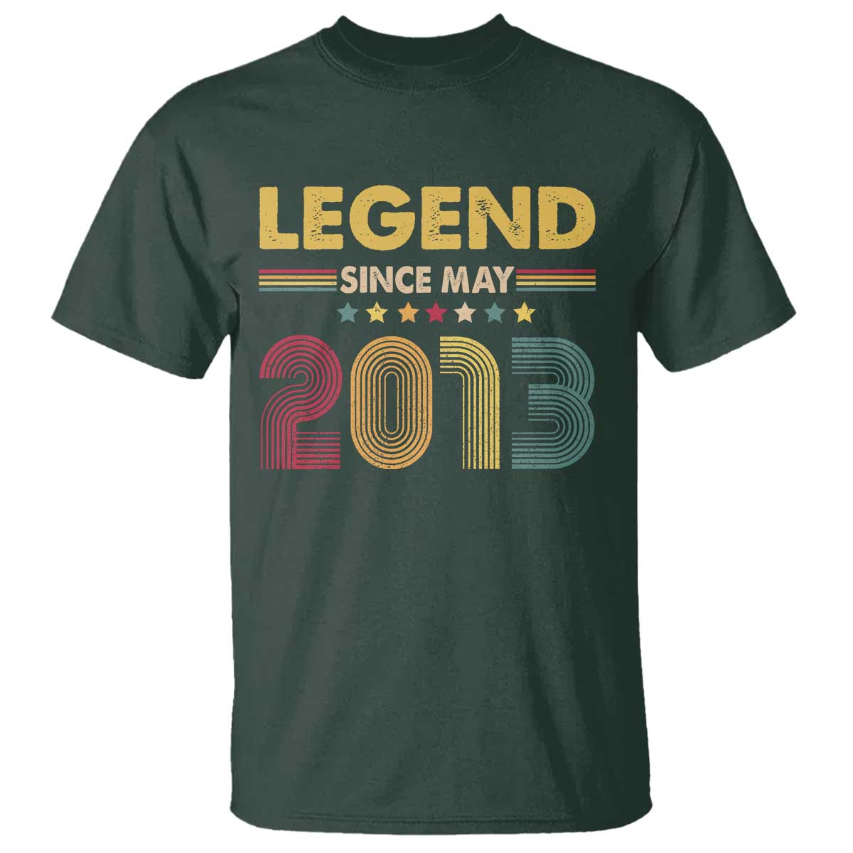 May 13th Birthday T Shirt Legends Since May 2013 Retro Bday