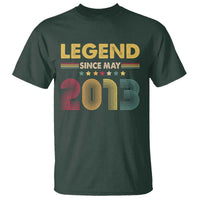 May 13th Birthday T Shirt Legends Since May 2013 Retro Bday