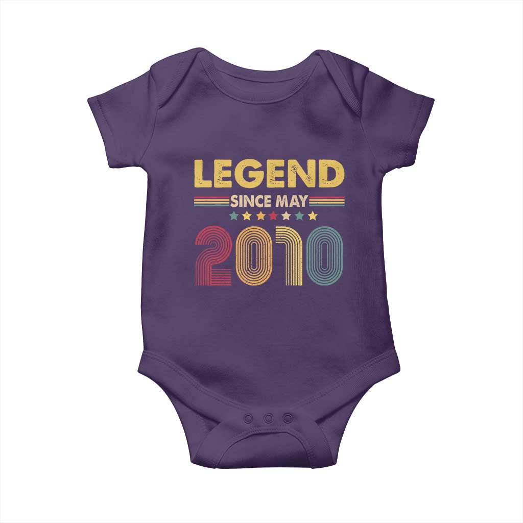 May 16th Birthday Baby Onesie Legends Since May 2010 Retro Bday