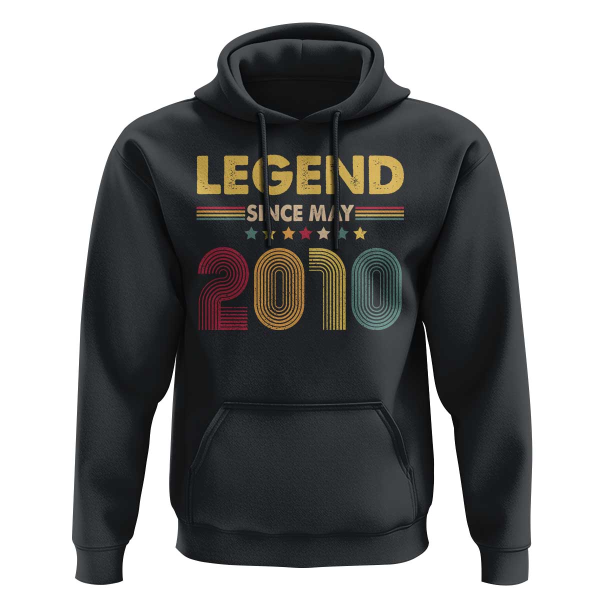 May 16th Birthday Hoodie Legends Since May 2010 Retro Bday