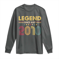 May 16th Birthday Long Sleeve Shirt Legends Since May 2010 Retro Bday