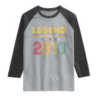 May 16th Birthday Raglan Shirt Legends Since May 2010 Retro Bday
